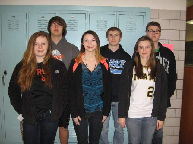 Front,L-R: Lucy Raftery, Katie Boswer, Kathleen Beck
Back,L-R: Ryan Cox, Aaron Bebe, Kylor Westbrook
