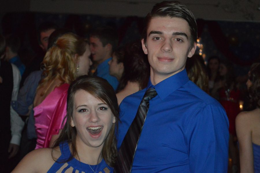 Junior Alesia Daly and her date from Bellwood, Daylon Breon