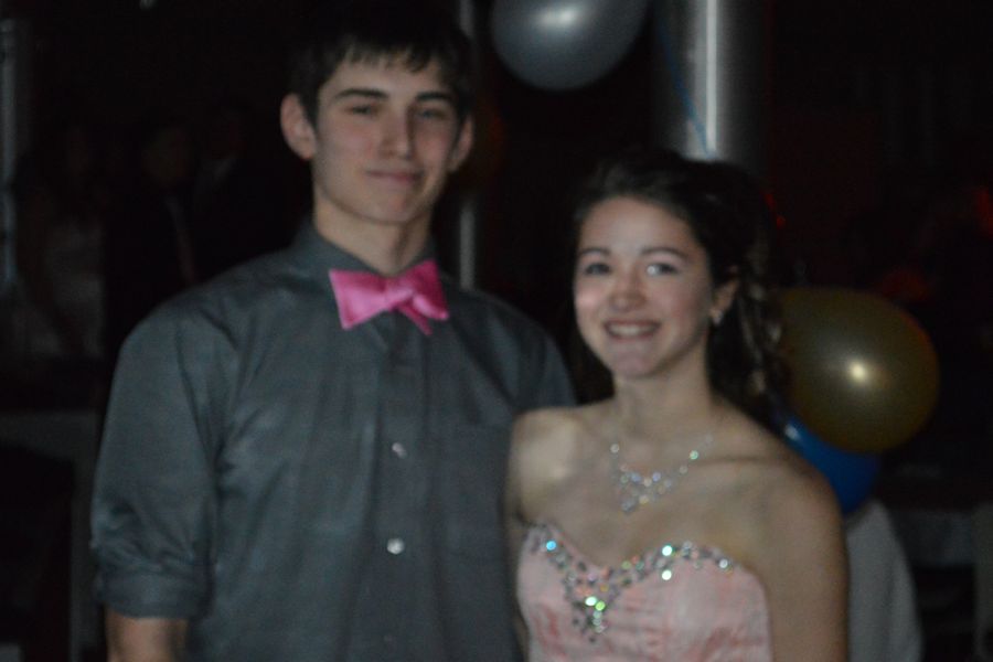 Sophmore Zach Soellner and his date Cassie Friday