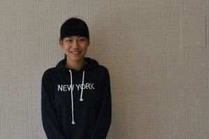 Exchange student Nao Fujishima from Hamamatsu City, Japan