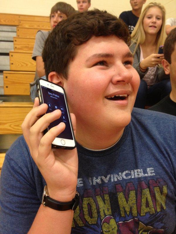 Sean McGovern, avid iPhone fan.