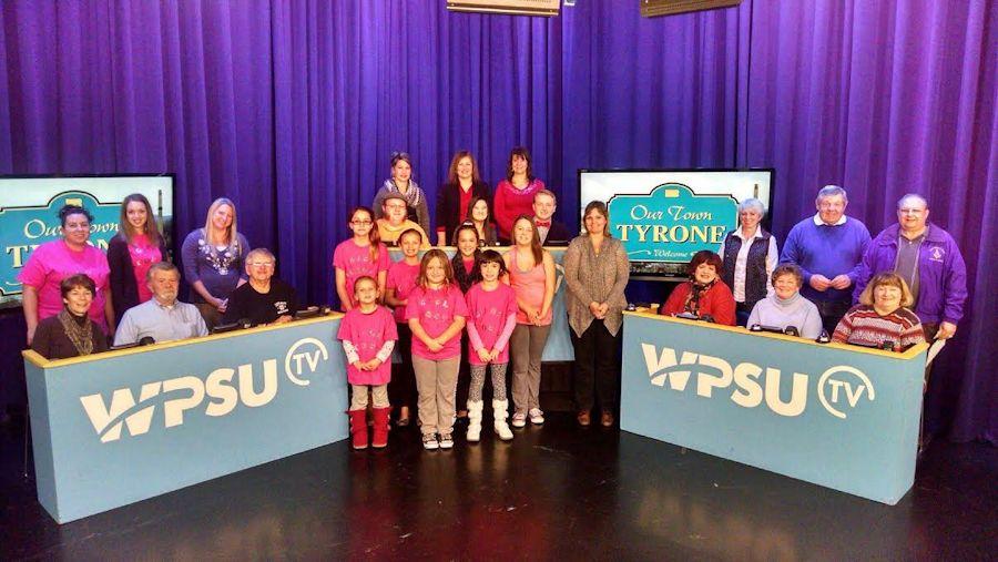 Some of the Our Town participants at the WPSU studio. 