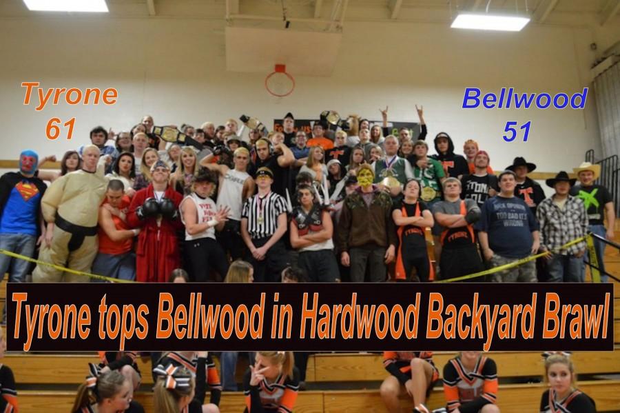 The Tyrone Dawg Pound student section was out in full force Friday with a WWE theme.