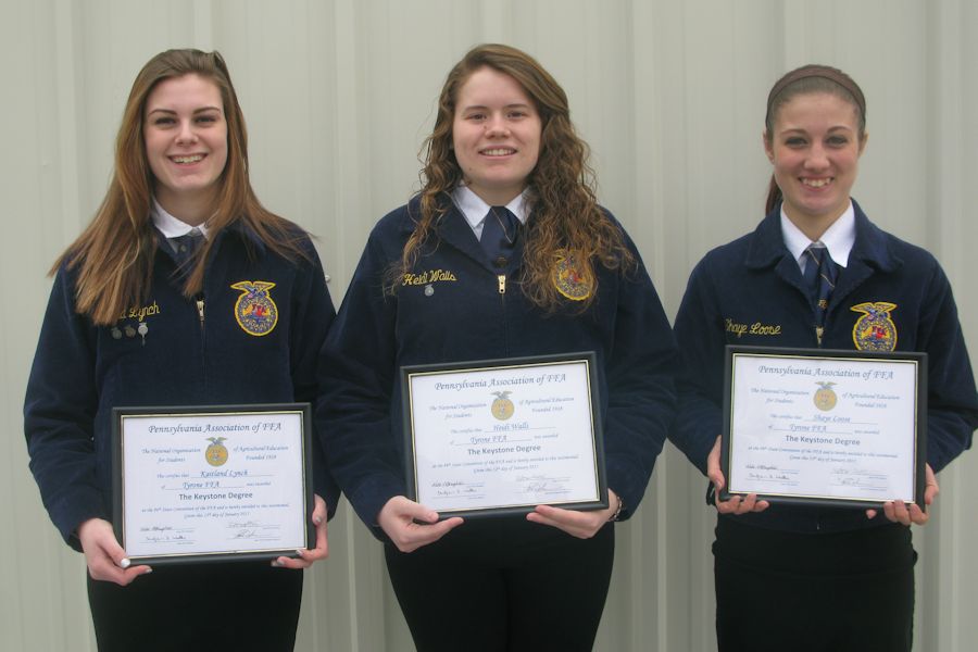 Tyrone FFA members receive Keystone Degrees and official jacket ...