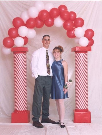Jessica and Corey Anderson at their high school snowball.