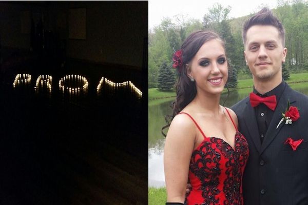 senior Gabby Whetstine and TAHS graduate Johnny Payne at the 2014 prom.