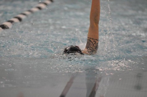 Mikayla Harris swam the backstroke leg of the 200 medley relay