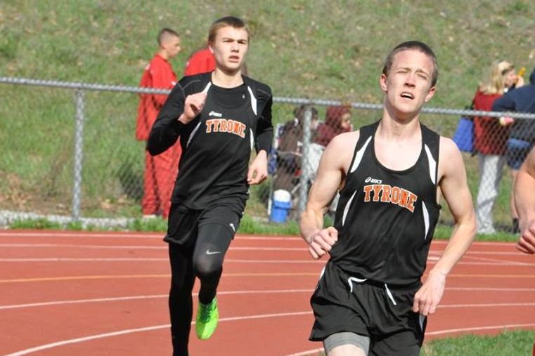 Adam Zook (forground) and Joe Kohler (background) swept the distance events for Tyrone (file photo).