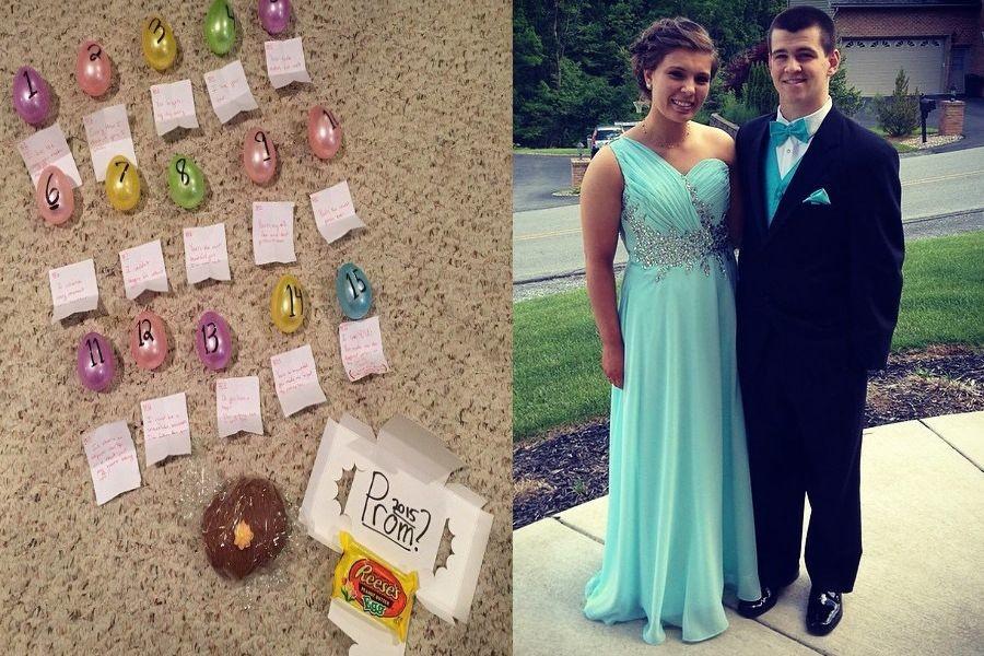 Tristan Lingafelt and Altoonas Ashley Muffie and their promposal.