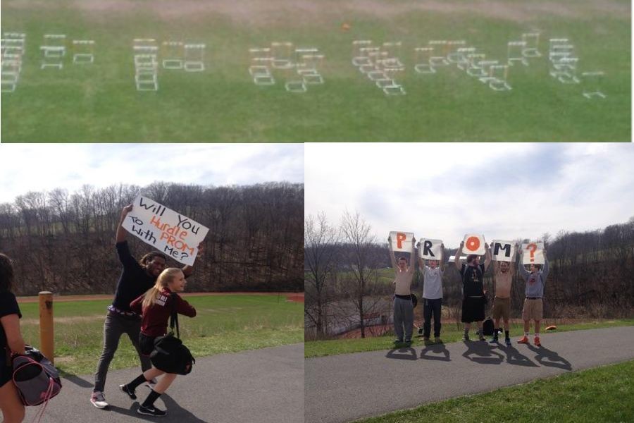 Duane Boone and Makenzie Stauffer with their promposal.