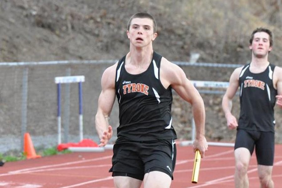 Senior Nick Getz won the 100, 200, and was part of the winning 400 relay