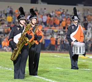 The band performs at the Backyard Brawl game in Bellwood