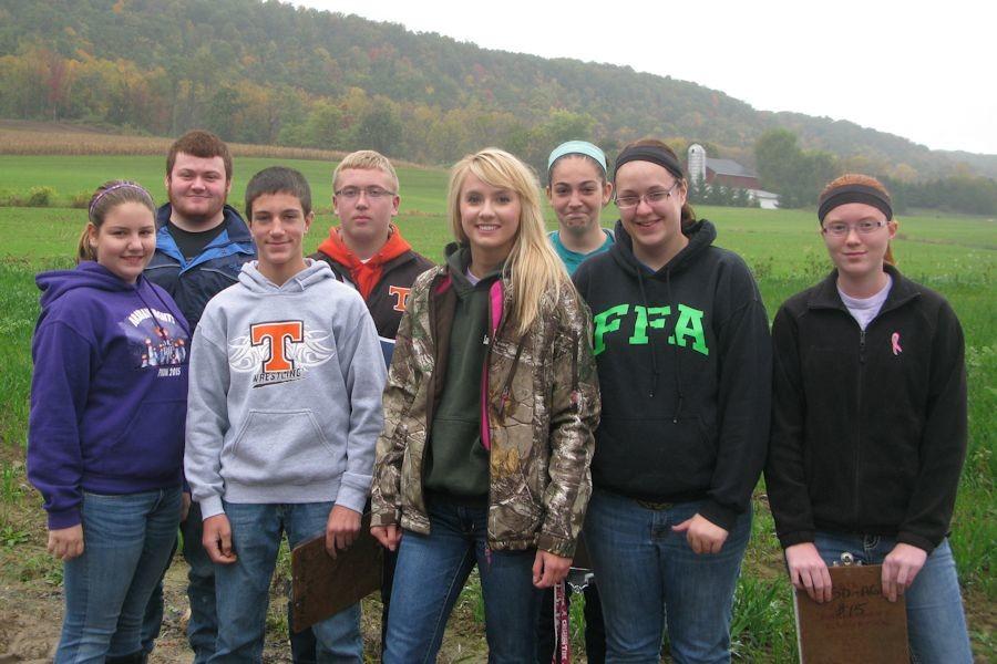 Students who represented Tyrone Area High School – Lt. to Rt. – Baylee DelBaggio, Daniel Peterson, Michael Cherry, Hunter Reese, Carly Crofcheck, Sierra Robison, Katrina Hagenbuch, Skyler Thompson.