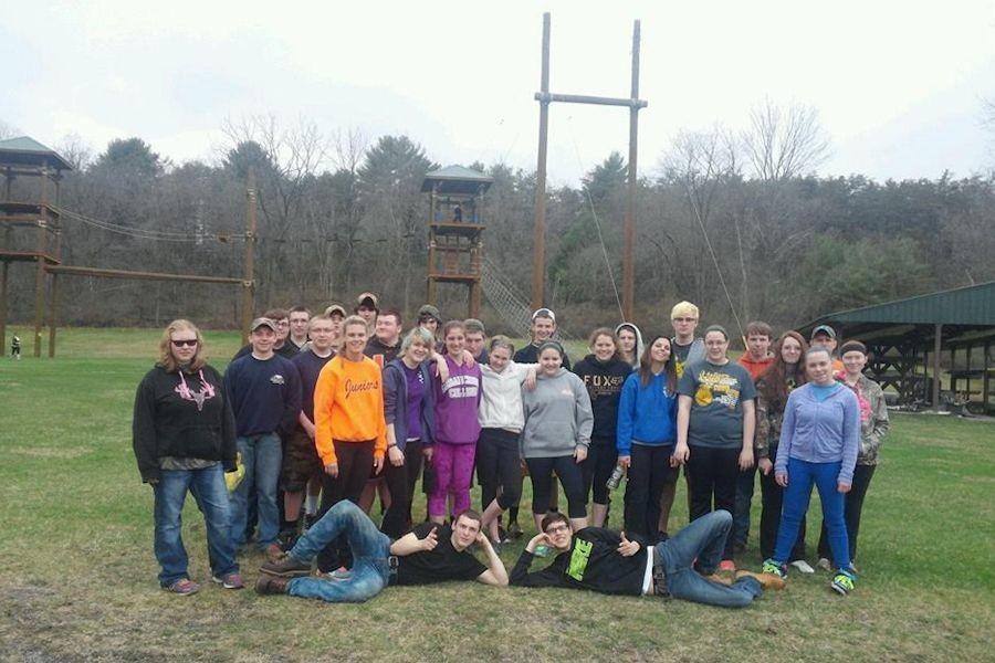 The Tyrone FFA at a team building activity this year