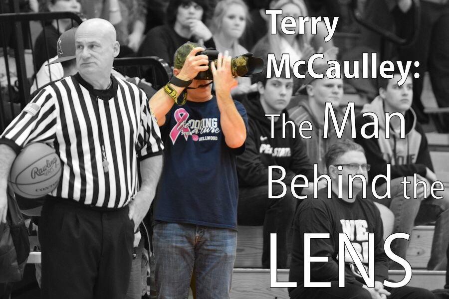 Terry at work during the recent Tyrone vs. Bellwood girls basketball game.