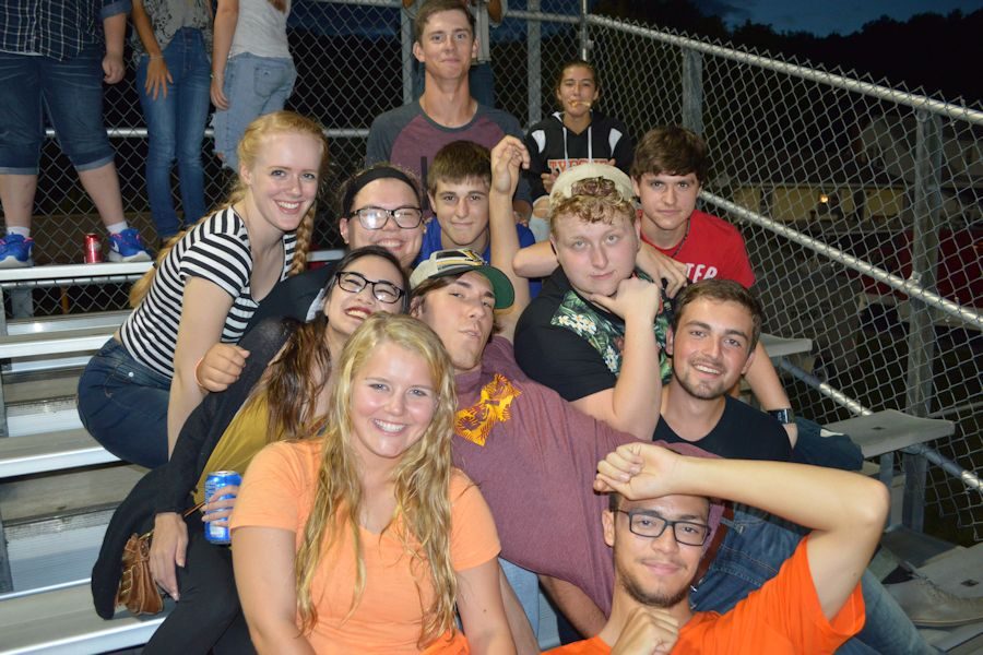 Front row: Allison Hosko and Devin Lopez. Second row: Haley Butina, Jeremy Maier, and Hunter Jackson. Third row: Hilari Parsons, Paige Umholtz, Justin Bickel, Nathan Hormell, and Tanner Briggs. Back row: Austin Taylor and Sarah Knisely.