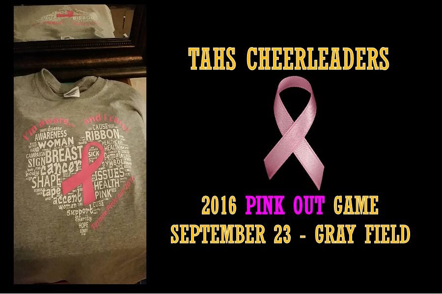 TAHS Cheerleaders Pink-Out Game on Friday