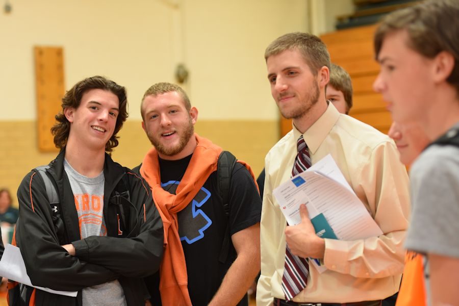 (L-R)  Jake Meredith, Colby Pannebaker, and Mr. Tanner