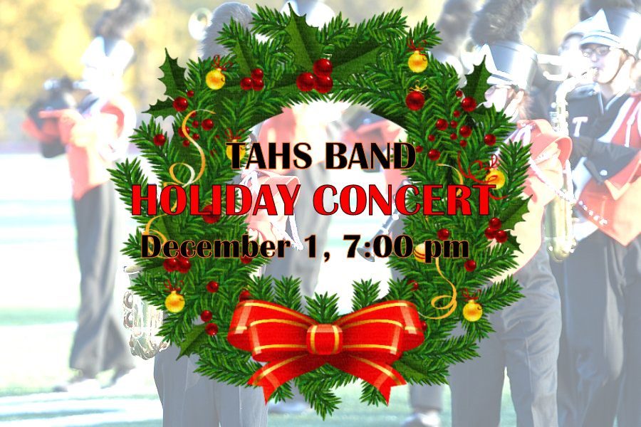 TAHS-TAMS Band Presents its Winter Concert on Thursday, December 1