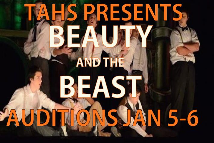 Auditions for Tyrones Annual Musical Beauty and the Beast