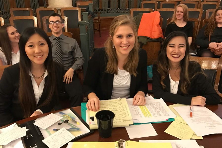 Attorneys Molly Harris, Chloe Makdad, and Haley Butina