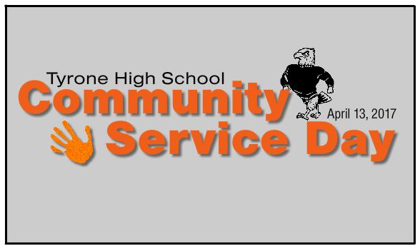 Tyrone High School Community Service Day Planned for April 13