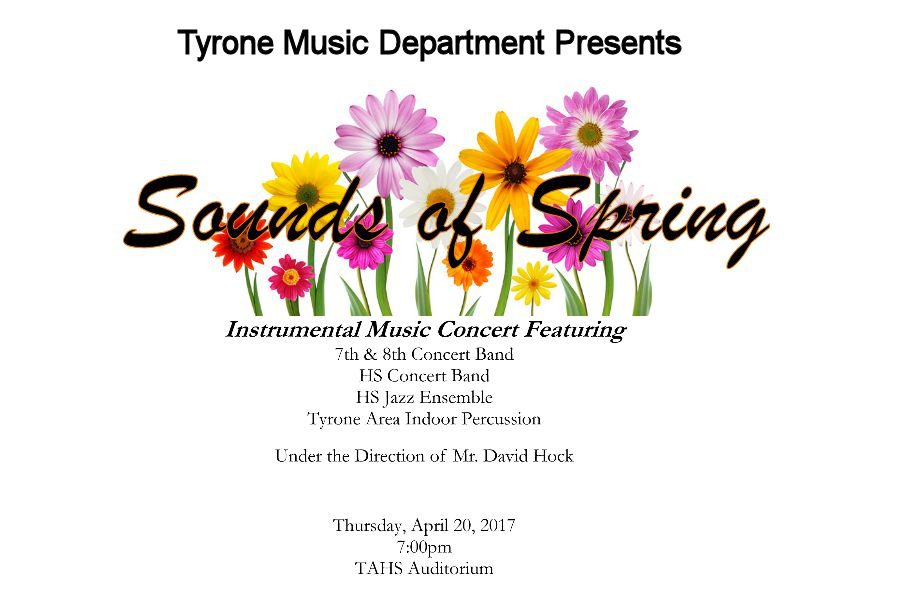 Tyrone Band Spring Concert Thursday at 7:00 pm