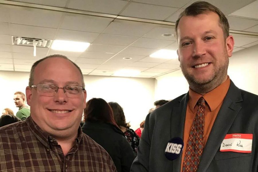 Tyrone mayor Bill Latchford and Dan Kiss