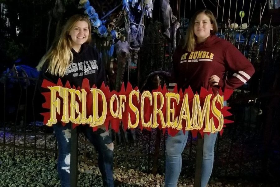 Eagle Eye writer Maggie Parks and former TAHS student Lydia Walter recently went to Field of Screams