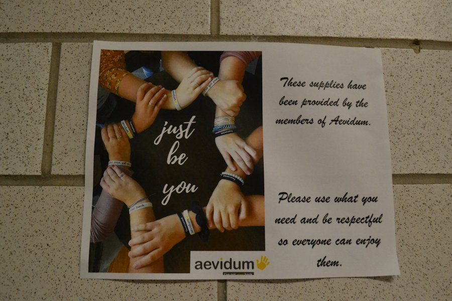 Sign in the girls bathroom across from the main office.