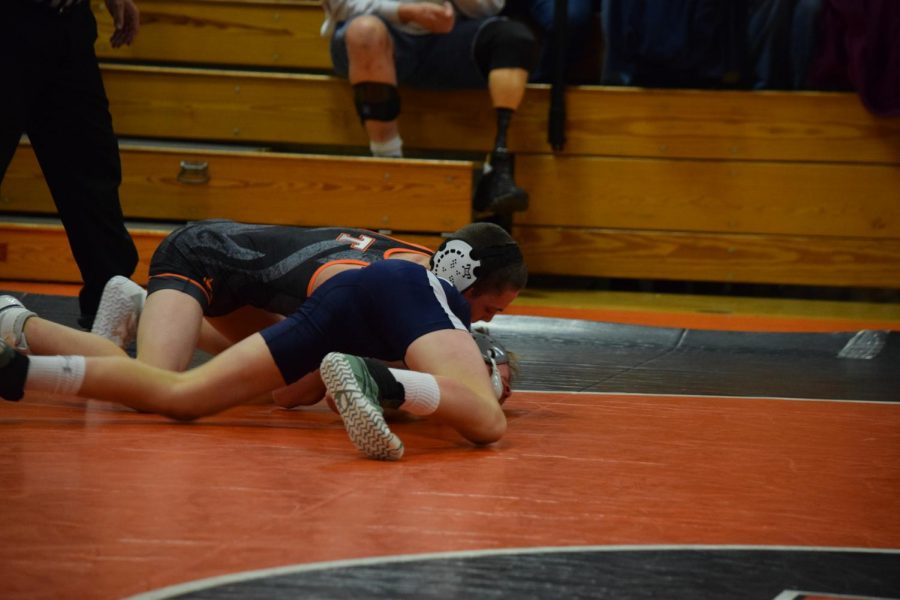 Tyrones Ashton Sipes caused Penns Valleys Hayden Yearick to throw in the towel with a 13 point lead and only 38 seconds remaining in the match.