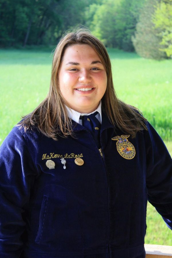 Senior Makenna LaRosa has served as the Tyrone FFA chapter treasurer and is currently the chapter President.