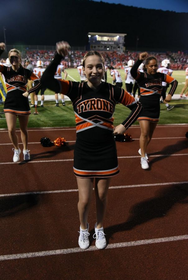 Olivia Watson has been cheering since she was in 7th grade.