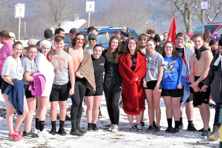 Tyrone Students Take the Plunge for Special Olympics