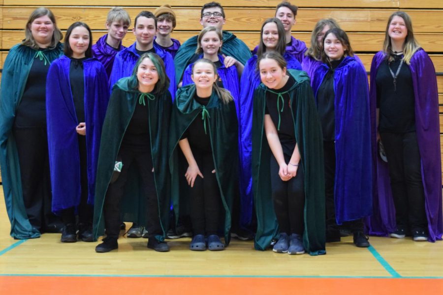 The Tyrone Indoor Percussion Ensemble In uniform