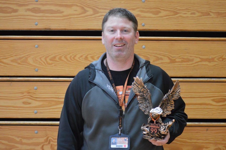 Phys Ed  Teacher Mr. Tommy Coleman is the Be Golden Teacher of the Week.