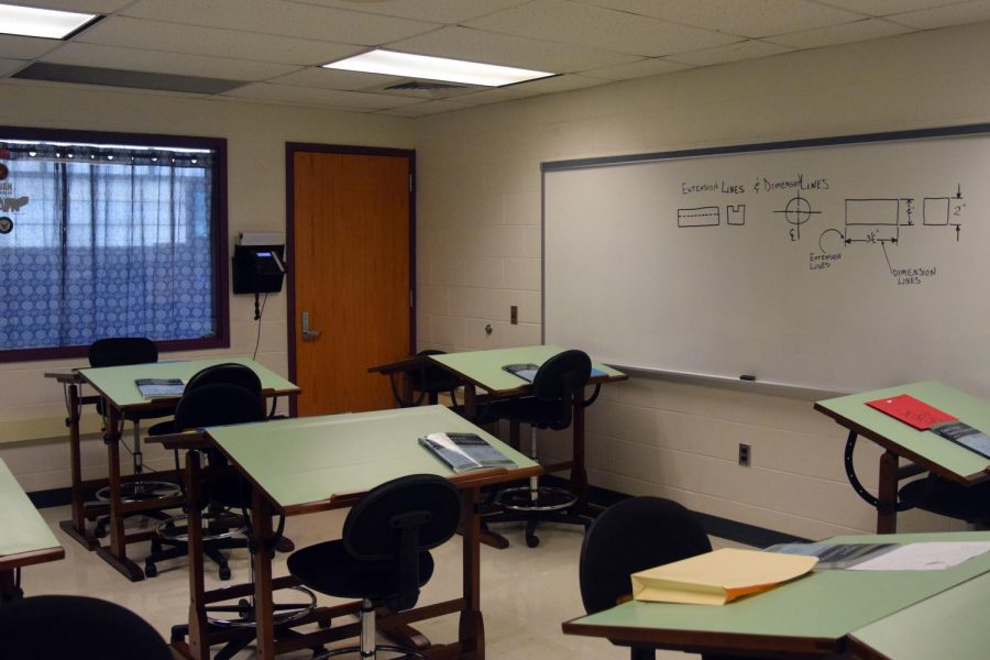 The classrooms at TAHS are empty but the teachers and students will be back to work soon