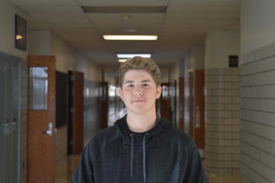 Freshman of the Week Kenneth Sorokie is excited about the relaxing lunch period. 