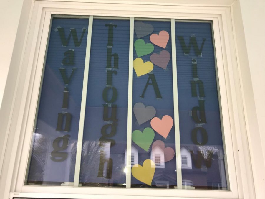 One of the first Heart Hunters windows in the Tyrone Area belongs to TAHS Business Teacher Amanda Oliver