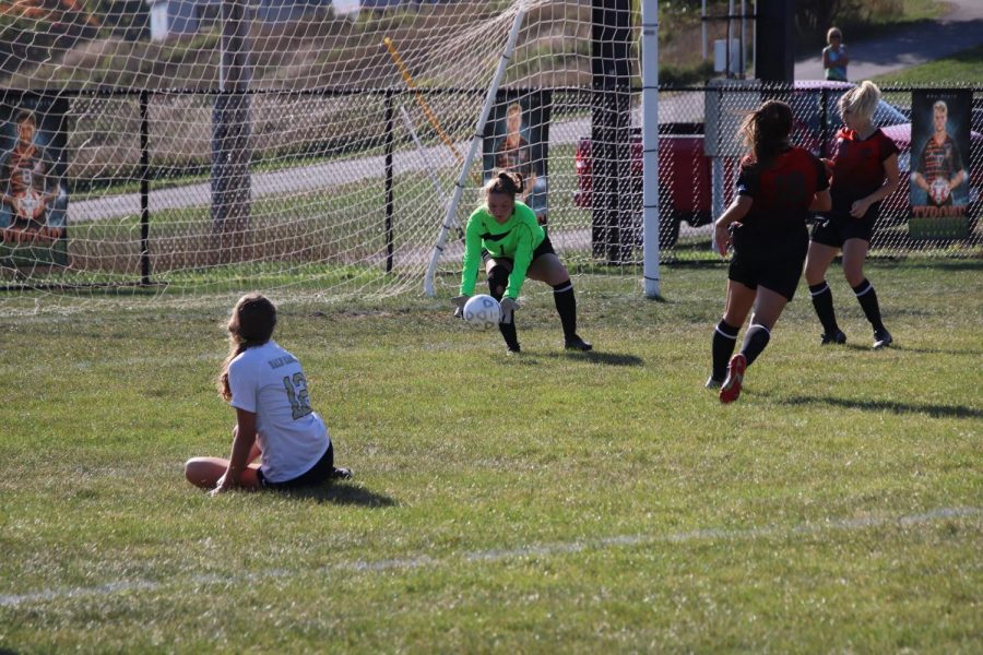 Sophomore Rayann Walls made many saves throughout last Thursdays game against Hollidaysburg. (File Photo)
