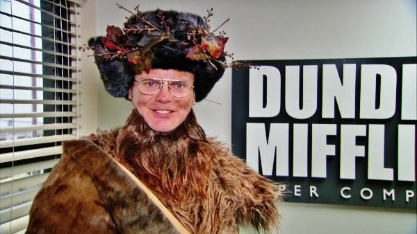 Dwight Schrute as Belsnickel in The Office