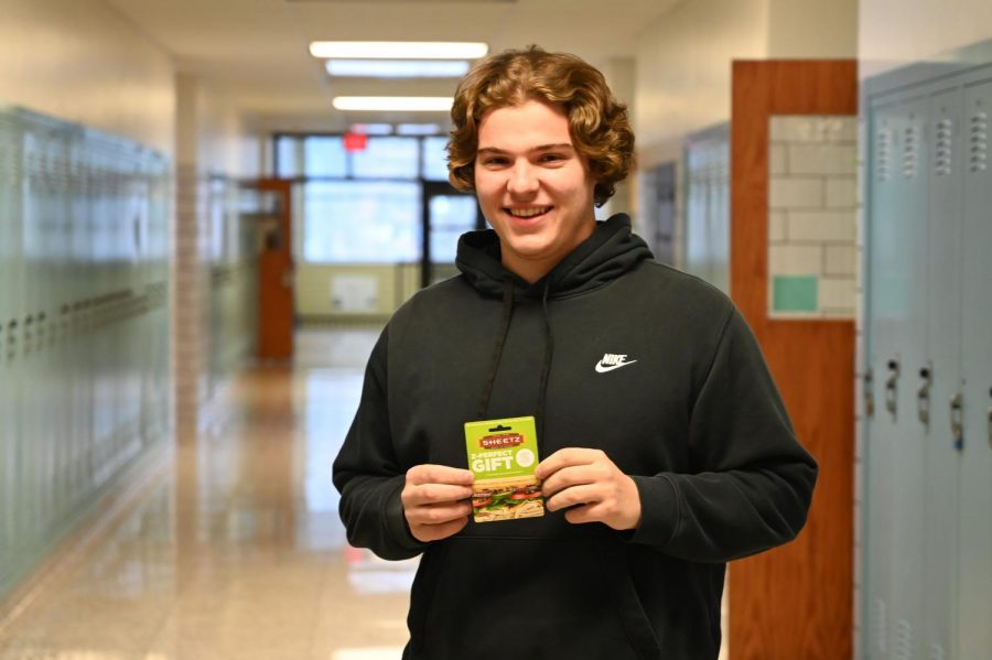 Senior Andrew Savino was the winner of the Big Buck Contest raffle.  He will also receive a $20 Sheetz gift card from the Eagle Eye.