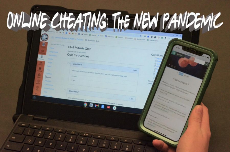 Teachers+and+students+have+both+reported+an+increase+in+cheating+on+online+assignments+and+tests+during+the+pandemic.+The+ease+of+looking+answers+up+at+home+is+just+too+tempting+for+many+students.