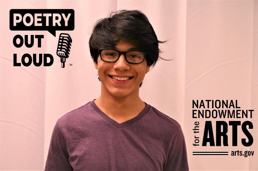 Tyrone Junior Mario Grugan has qualified for the state finals of the NEAs Poetry Out Loud Contest.