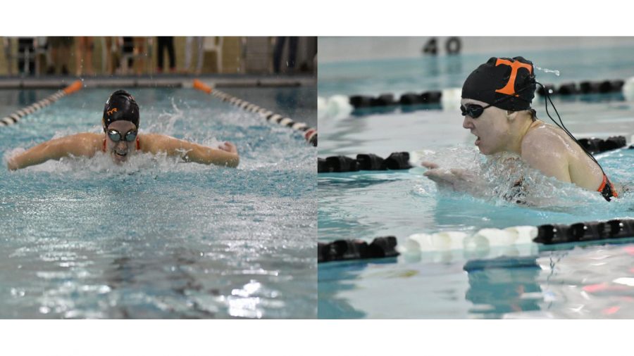 Madison+Coleman+and+Sarah+Hoover+led+the+Tyrone+District+Swim+Team+at+this+years+PIAA+D6+Championships