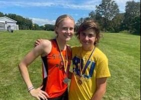 Medalists for Tyrone were junior Beth Pearson and eighth grader Caleb Miller