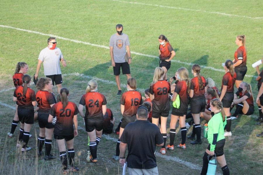 The 2020 Tyrone Lady Eagles Soccer team.