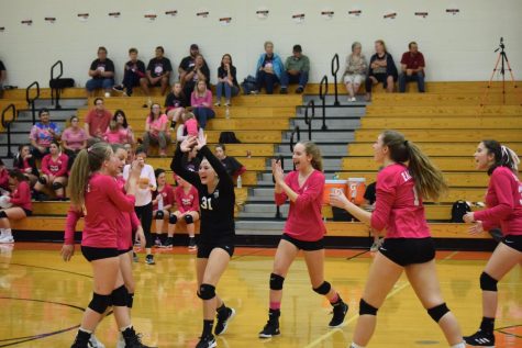 Lady Eagles Clip Bald Eagles in Three Sets