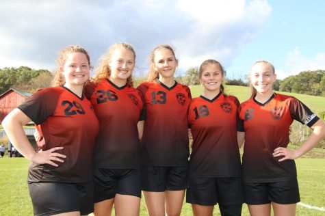 The Lady Eagles soccer team honored six seniors this year.