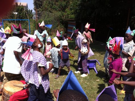 Students dancing